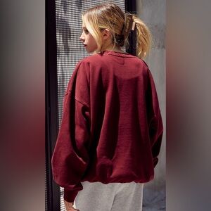 Pacsun’s John Galt Burgundy Crew Neck Sweatshirt